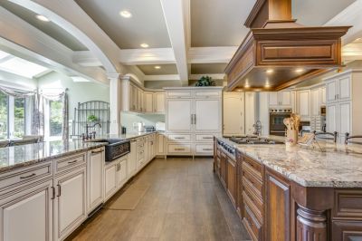 Kitchen Coffered Ceiling Installation